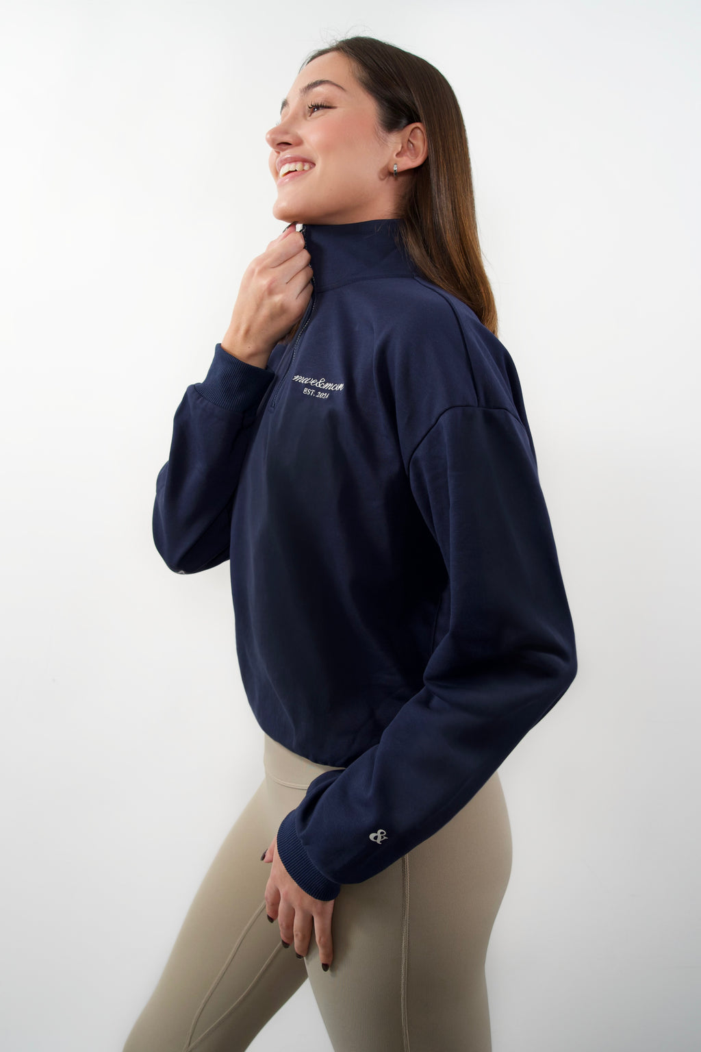 Brume Half Zip - Navy