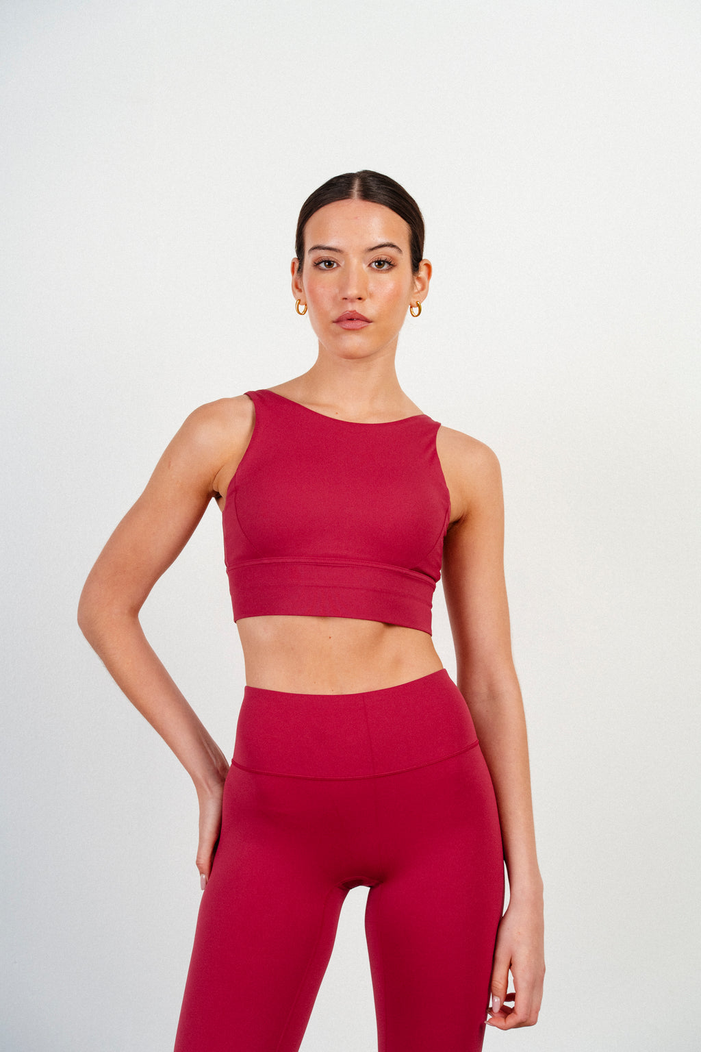 Nude Top - Burgundy